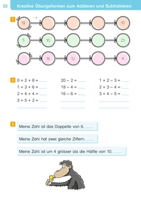 Zahlenzorro Fordern 1 - Addieren und Subtrahieren Kreativ - S. 32-33