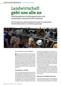 Produktabbildung zu Landwirtschaft geht uns alle an - Viele Perspektiven handlungsorientiert und nachhaltig im Sachunterricht erarbeiten