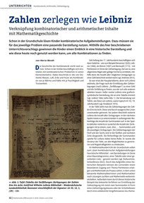 Produktabbildung zu Zahlen zerlegen wie Leibniz - Verknüpfung kombinatorischer und arithmetischer Inhalte mit Mathematikgeschichte