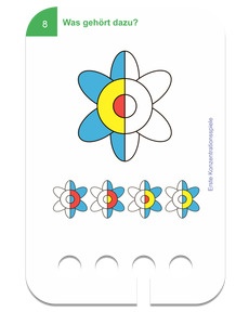 Erste Konzentrationsspiele. Beispielkarte Blume