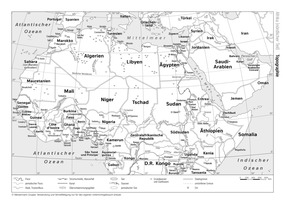 Produktabbildung zu Afrika nördlicher Teil - Topographie