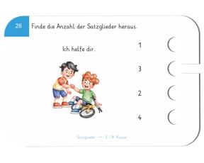 Beispielkarte 2 «Anzahl der Satzglieder»