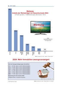 Produktabbildung zu Werbung: Anteile der Werbeträger am Gesamtumsatz - Ausgabe 01/2026