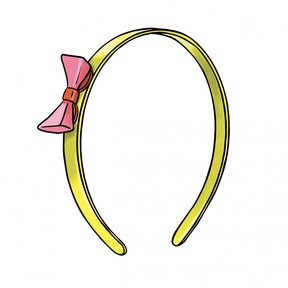 Vocabular Kleidung und Accessoires - Beispielkarte Haarreif