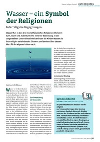 Produktabbildung zu Wasser - ein Symbol der Religionen - Interreligiöse Begegnungen