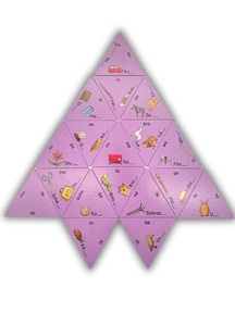 Schubitrix Leseförderung Domino-Karten lila: Lösungsbild