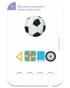 Bilder zuordnen. Beispielkarten Fussball