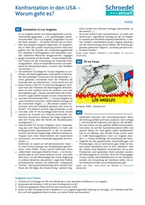 Produktabbildung zu Konfrontation in den USA - Worum geht es? - - Politik ab Klasse 9