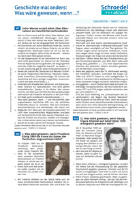 Produktabbildung zu Geschichte mal anders: Was wäre gewesen, wenn ...? - - Geschichte ab Klasse 9