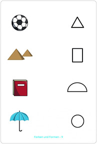 Lemo Kartensatz Farben und Formen. Beispielkarte 1