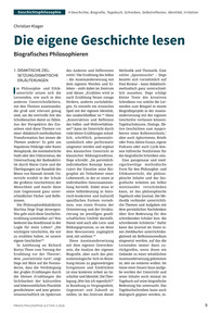 Produktabbildung zu Die eigene Geschichte lesen - Biografisches Philosophieren