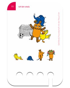 Freundschaft und Gefühle mit der Maus 5-6+. Beispielkarte Stolz