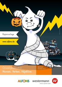 Produktabbildung zu Halloween-Kopiervorlage - Gruselgeschichte: Nomen, Verben, Adjektive
