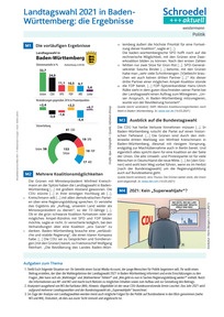 Produktabbildung zu Landtagswahl in Baden-Württemberg 2021: die Ergebnisse - - Politik ab Klasse 8