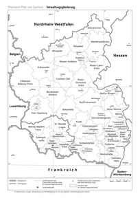 Produktabbildung zu Rheinland-Pfalz (Verwaltungsgliederung)