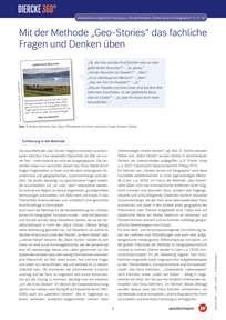 Produktabbildung zu Mit der Methode Geo-Stories das fachliche Fragen und Denken üben - Diercke 360° - Heft 1/2026