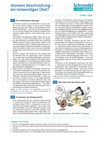 Produktabbildung zu Atomare Abschreckung - ein notwendiges Übel? - - Politik / Ethik ab Klasse 9