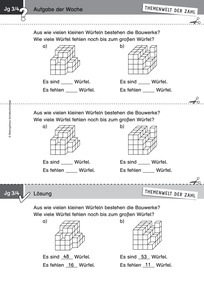 Produktabbildung zu Themenwelt der Zahl: Aufgabe der Woche 44/2016 - Raum und Form: Würfelanzahl in Würfelgebäuden bestimmen
