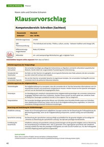 Produktabbildung zu Klausurvorschlag - Kompetenzbereich: Schreiben (Sachtext)