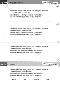 Produktabbildung zu Themenwelt der Zahl: Aufgabe der Woche 47/2017 - Raum und Form: Knobelaufgabe mit Lagebeziehungen (Klasse 1/2)