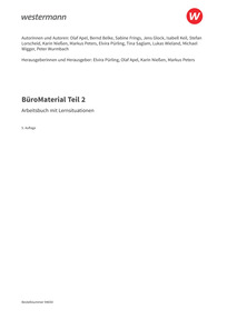 Probeseiten BüroMaterial - Arbeitsbuch mit Lernsituationen Teil 2, 5. Auflage 2026