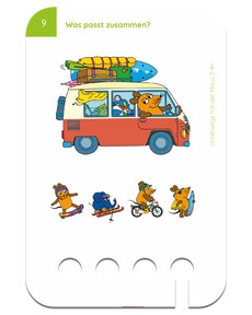 Unterwegs mit der Maus 3-4+. Beispielkarte Bus