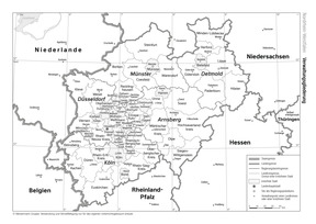 Produktabbildung zu Nordrhein-Westfalen (Verwaltungsgliederung)