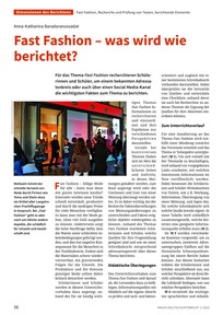 Produktabbildung zu Fast Fashion - was wird wie berichtet?
