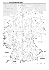 Produktabbildung zu Deutschland - Verwaltungsgliederung (Kreise)