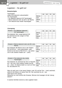 Produktabbildung zu Themenwelt der Zahl: Sommer-Logeleien - Kopiervorlagen - Monatsspecial Juli/August 2019