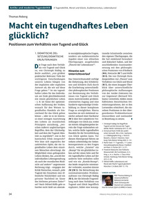 Produktabbildung zu Macht ein tugendhaftes Leben glücklich? - Positionen Verhältnis von Tugend und Glück