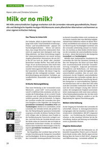 Produktabbildung zu Milk or no milk?