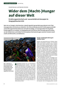 Produktabbildung zu Wider dem (Macht-)Hunger auf dieser Welt - Ernährungssicherheit und -souveränität als Konzepte im Geographieunterricht