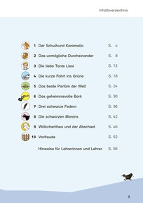Karamello und das geheimnisvolle Bork - Inhaltsverzeichnis
