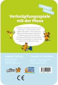 Verknüpfungsspiele mit der Maus 5-6+. Rückseite