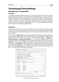 Produktabbildung zu Texterfassung/Textverarbeitung - Word-Basis (10) - Textautomation