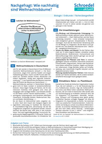 Produktabbildung zu Nachgefragt: Wie nachhaltig sind Weihnachtsbäume? - - Biologie / Erdkunde / Fächerübergreifend ab Klasse 8