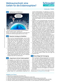 Produktabbildung zu Weltraumschrott: eine Gefahr für die Erdatmosphäre? - - Erdkunde / Politik ab Klasse 9