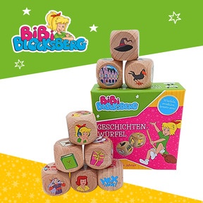Produktabbildung zu Bibi Blocksberg Geschichtenwürfel