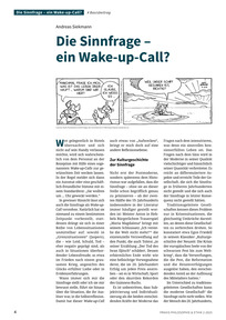 Produktabbildung zu Die Sinnfrage - ein Wake-up-Call?