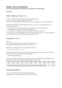 Produktabbildung zu Lösungen Wetter, Klima und Statistiken - Aktualisierte Ausgabe 2010