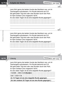 Produktabbildung zu Themenwelt der Zahl: Aufgabe der Woche 10/2016 - Größen und Messen: Sachrechnen mit Geld (Knobelaufgabe - Klasse 3/4)