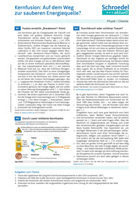 Produktabbildung zu Kernfusion: Auf dem Weg zur sauberen Energiequelle? - - Chemie / Physik ab Klasse 9
