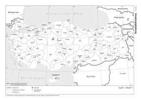 Produktabbildung zu Türkei - Verwaltungsgliederung
