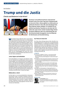 Produktabbildung zu Trump und die Justiz - Checks and Balances in der Krise?