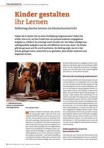 Produktabbildung zu Kinder gestalten ihr Lernen - Selbstreguliertes Lernen im Deutschunterricht