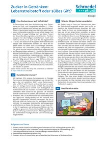Produktabbildung zu Zucker in Getränken: Lebenstreibstoff oder süßes Gift? - - Biologie ab Klasse 7
