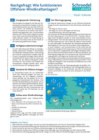 Produktabbildung zu Nachgefragt: Wie funktionieren Offshore-Windkraftanlagen? - - Physik / Erdkunde ab Klasse 8