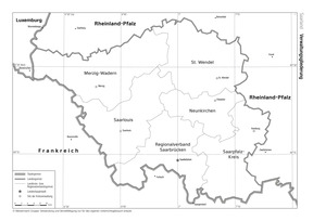 Produktabbildung zu Saarland (Verwaltungsgliederung)