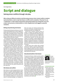 Produktabbildung zu Script and dialogue - Solving minor conflicts through role play